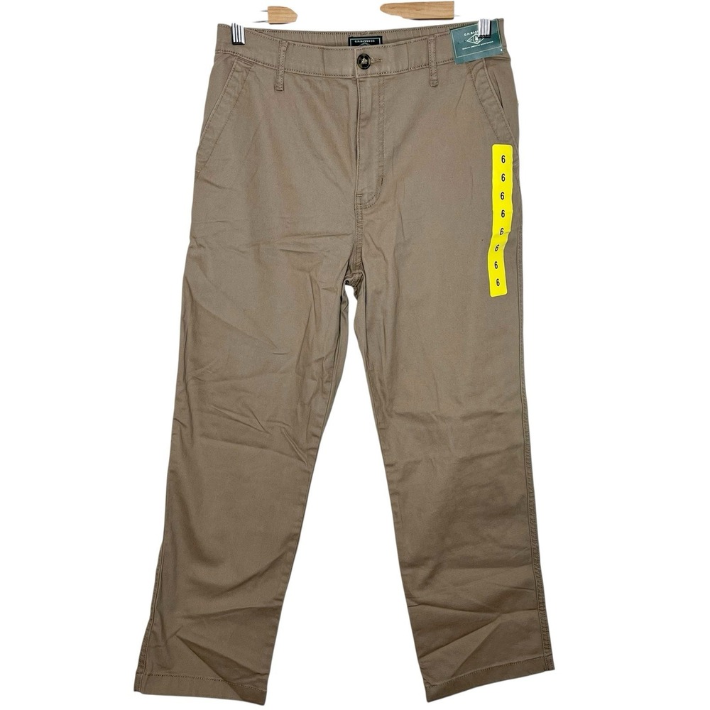 GH Bass Chino Ankle Pants Khaki Tan Womens Size 6 High Rise Business Casual